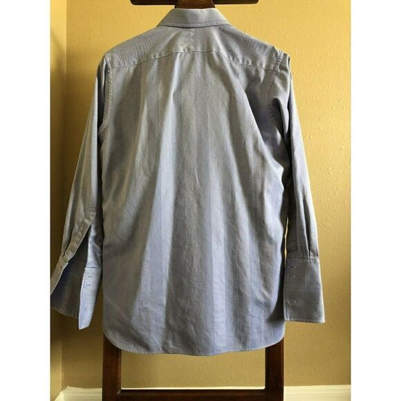 Thomas Pink Prestige Shirt Mens Medium  Blue French Cuff London Made UK - Picture 3 of 11